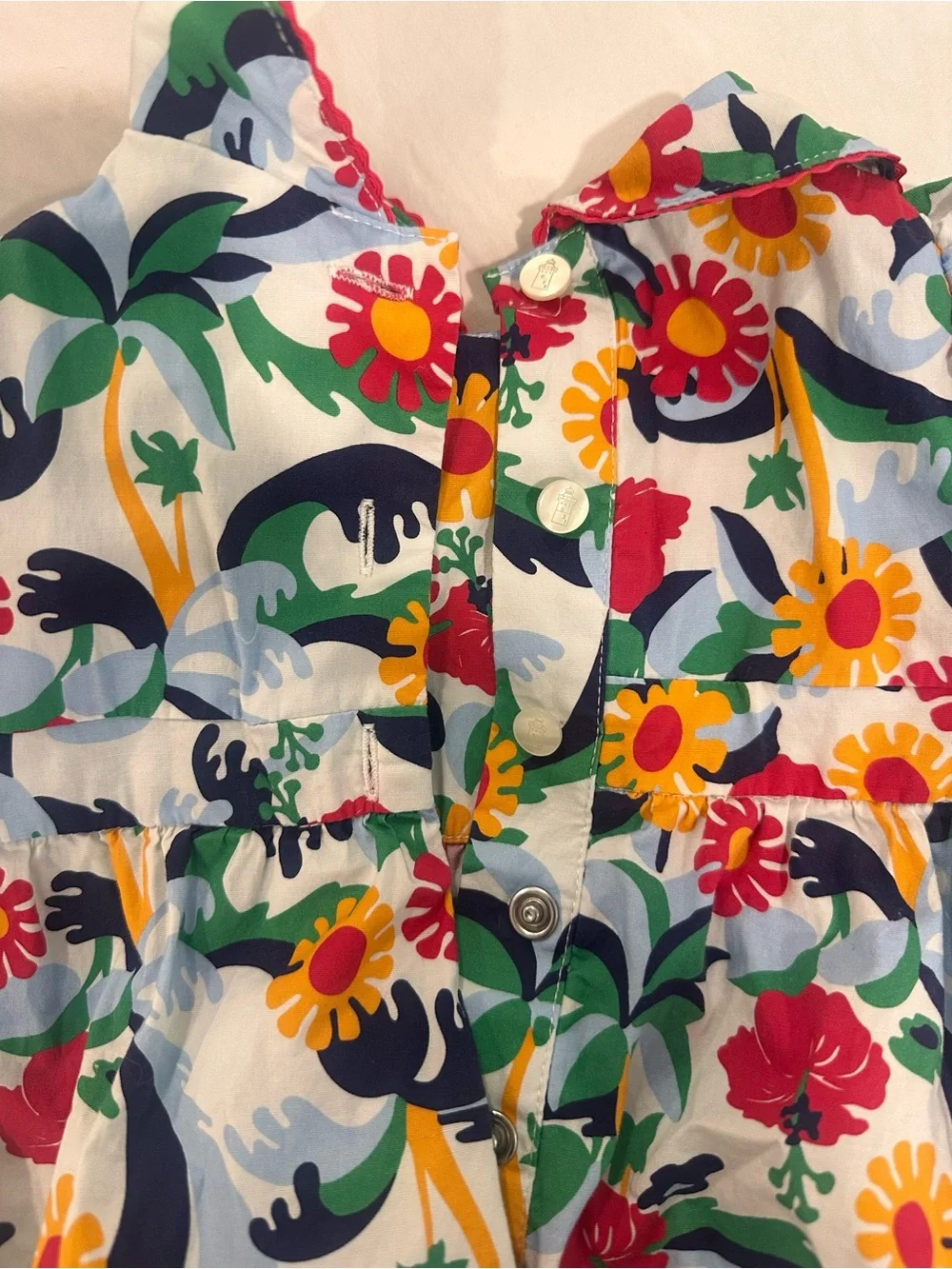 Classic Prep Multicolor Floral Baby Romper - 9-12M